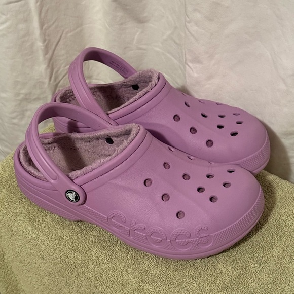 GUC Adult Crocs Classic Lined Clog Men Sz 8 Womens Sz 10   Lavender - Picture 5 of 7